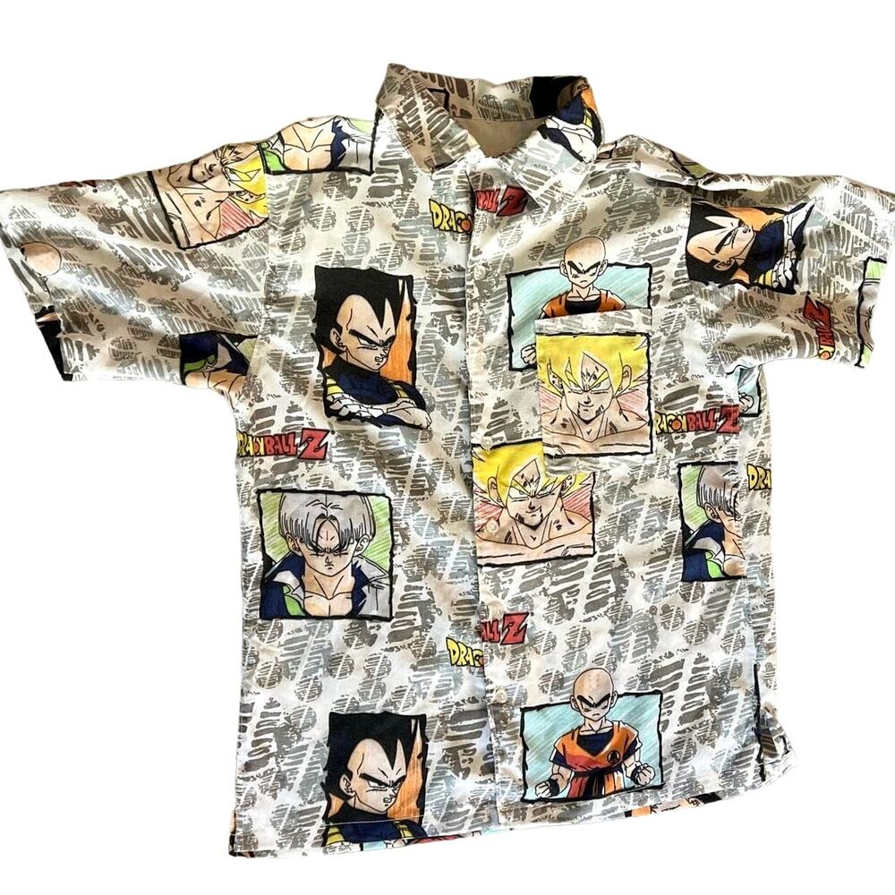 Dragonball Z Causual button down shirt0